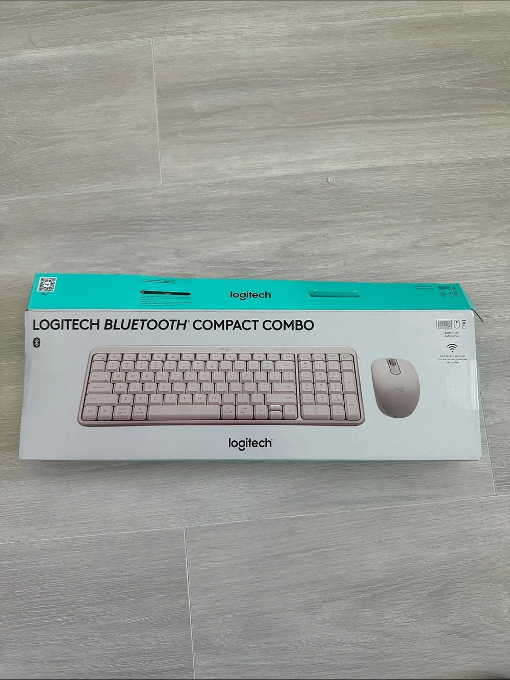 Logitech Compact Bluetooth Keyboard and Mouse Combo - Pink